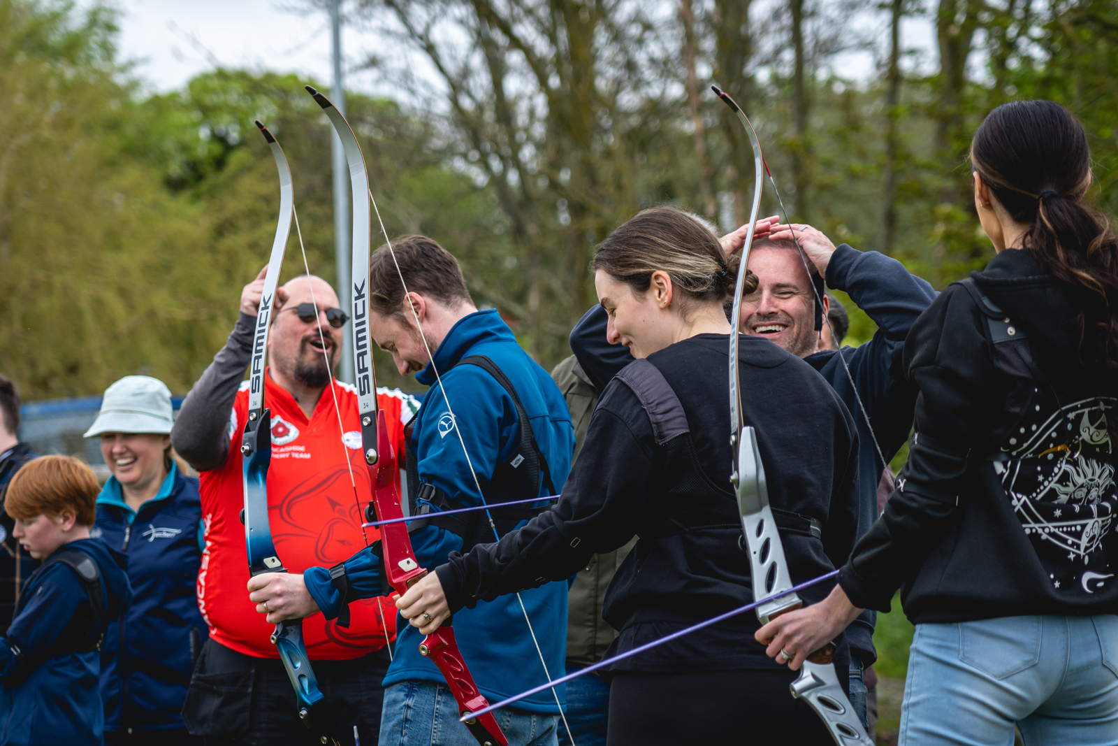 Archers at a club shoot