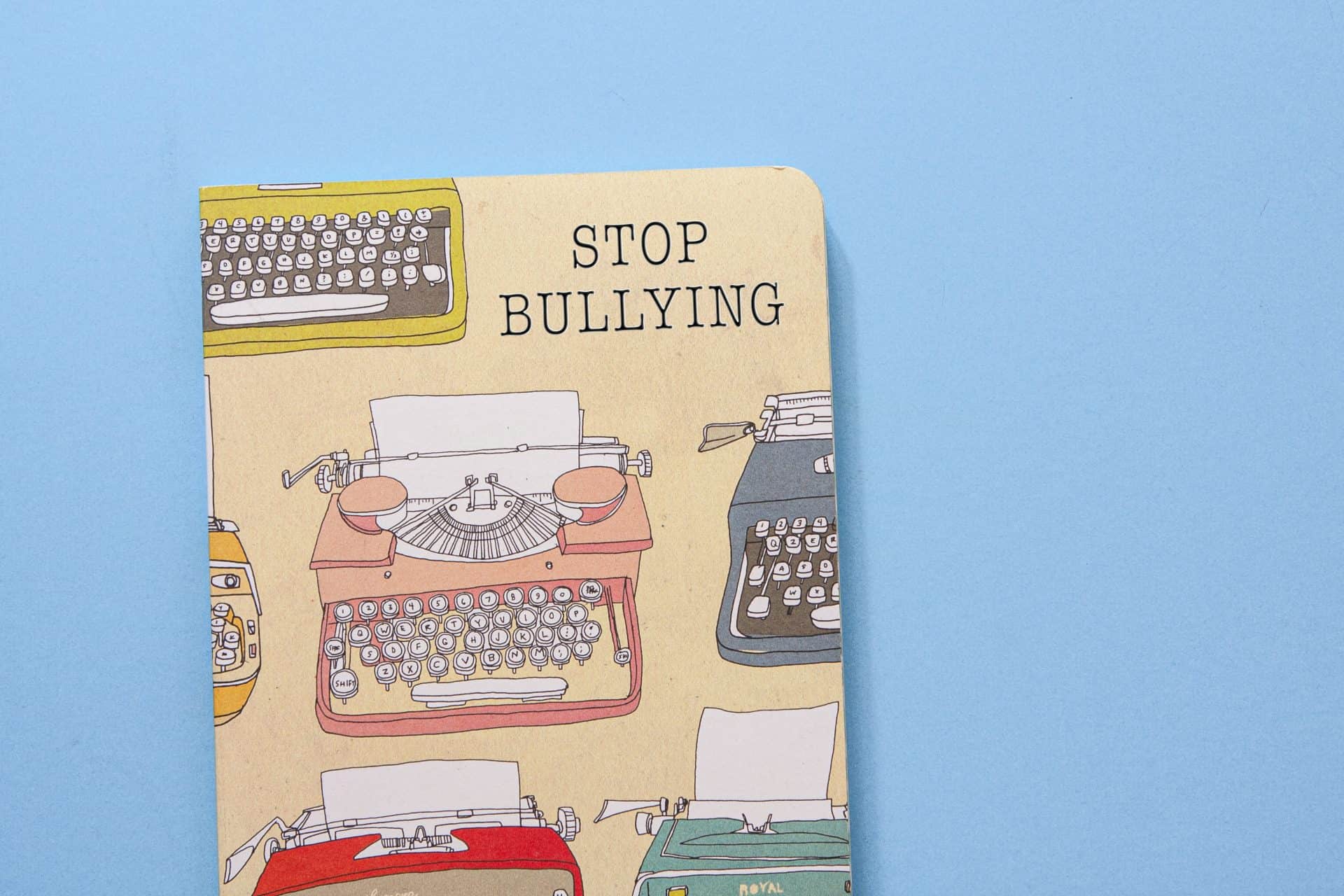 Anti bullying school book illustration