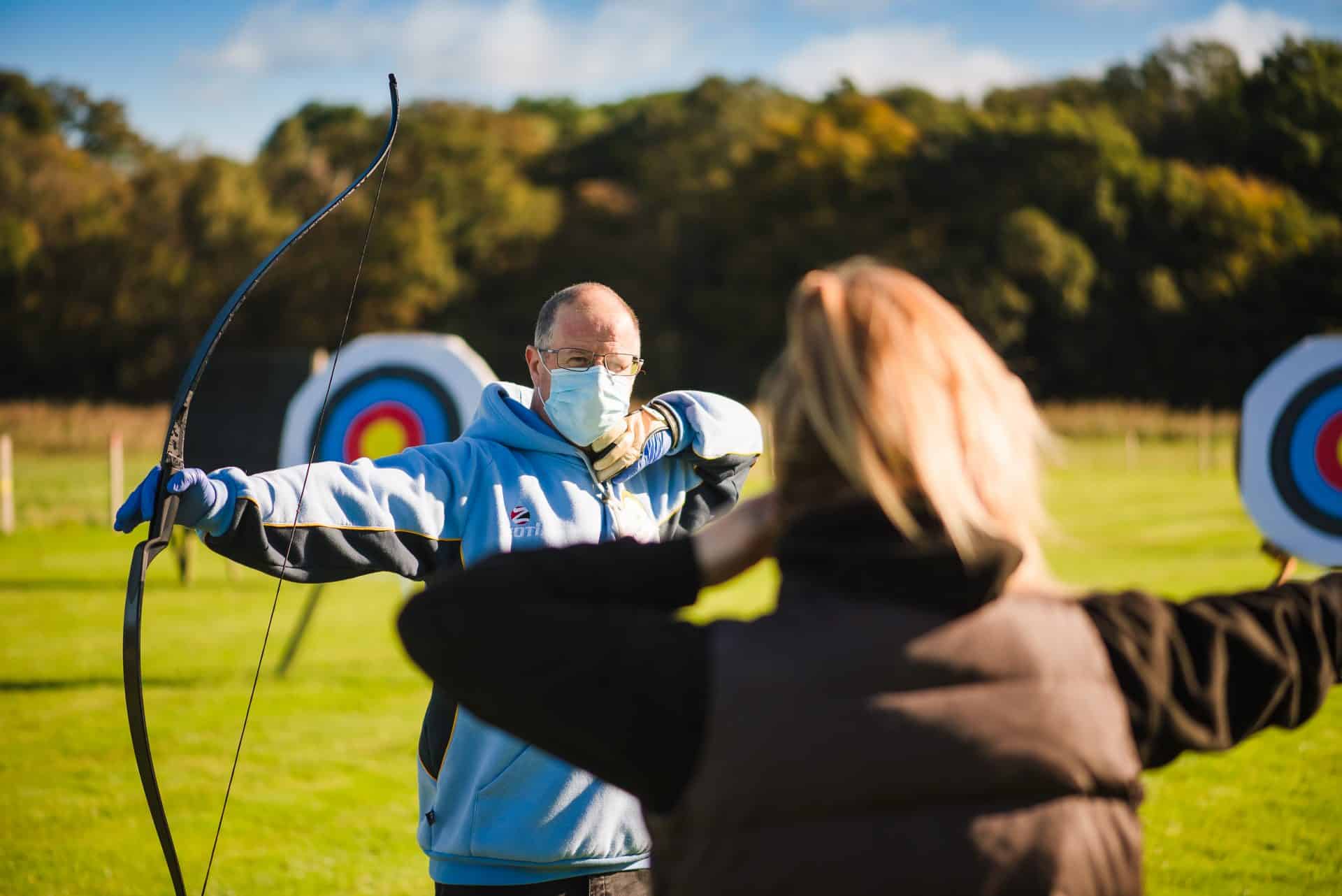 Volunteer at archery range