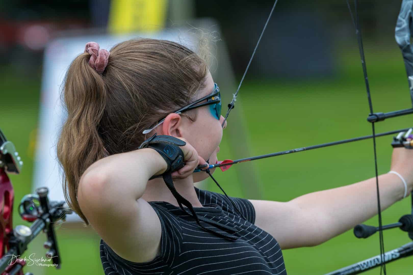 Young female archer
