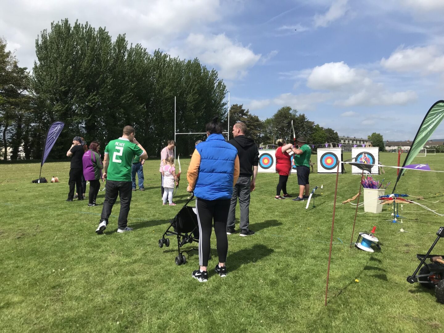 Archers at the Start Archery Week event